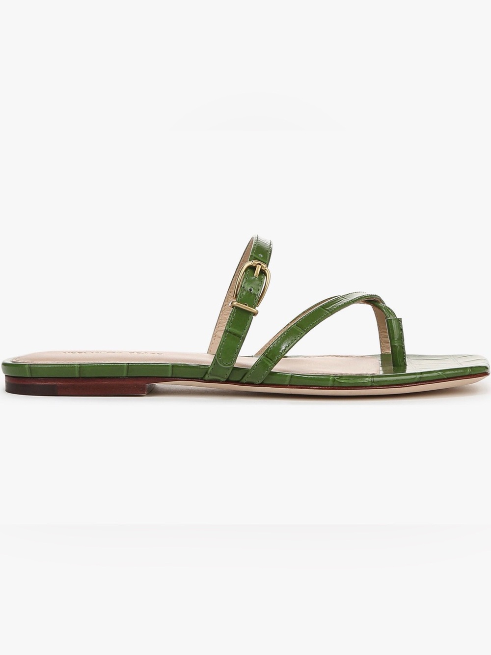 Veronica Beard Marthe Strappy Sandal in Lemongrass - Picture 4 of 9
